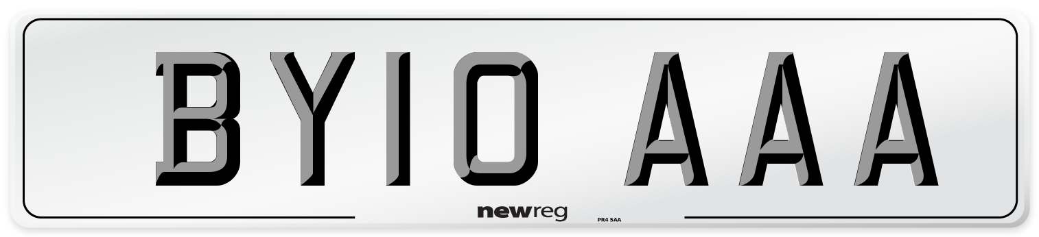 BY10 AAA Number Plate from New Reg